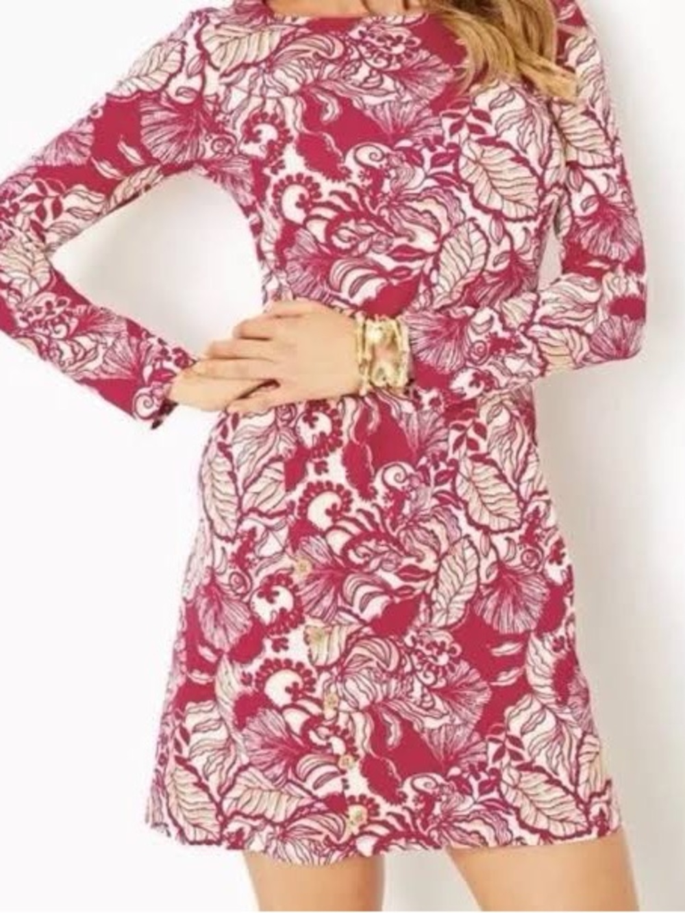Lilly Pulitzer Maddox Dress w/Island Vibes Print| Sz S|Coastal, Beach,Floral
